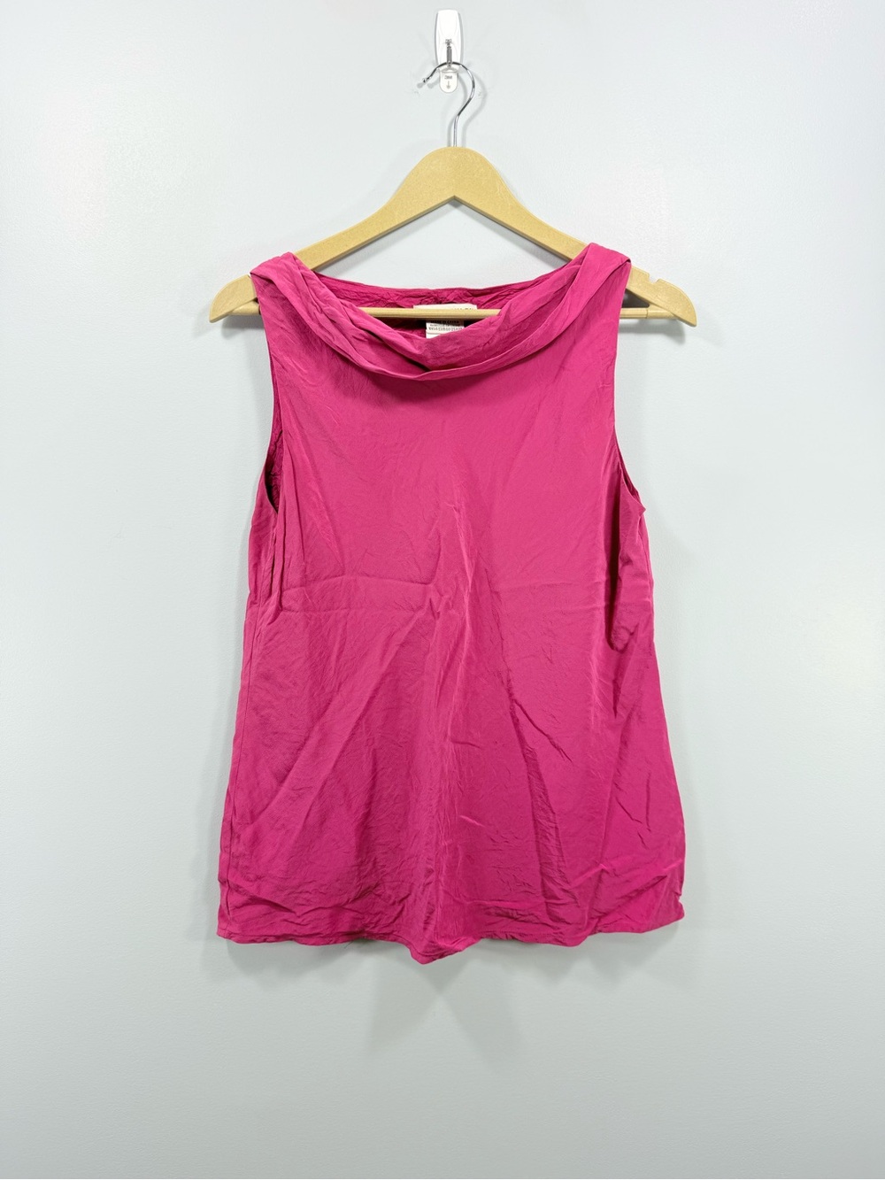 Laura Ashley Women’s Sleeveless Cowl Neck Tank Top - Vibrant Pink